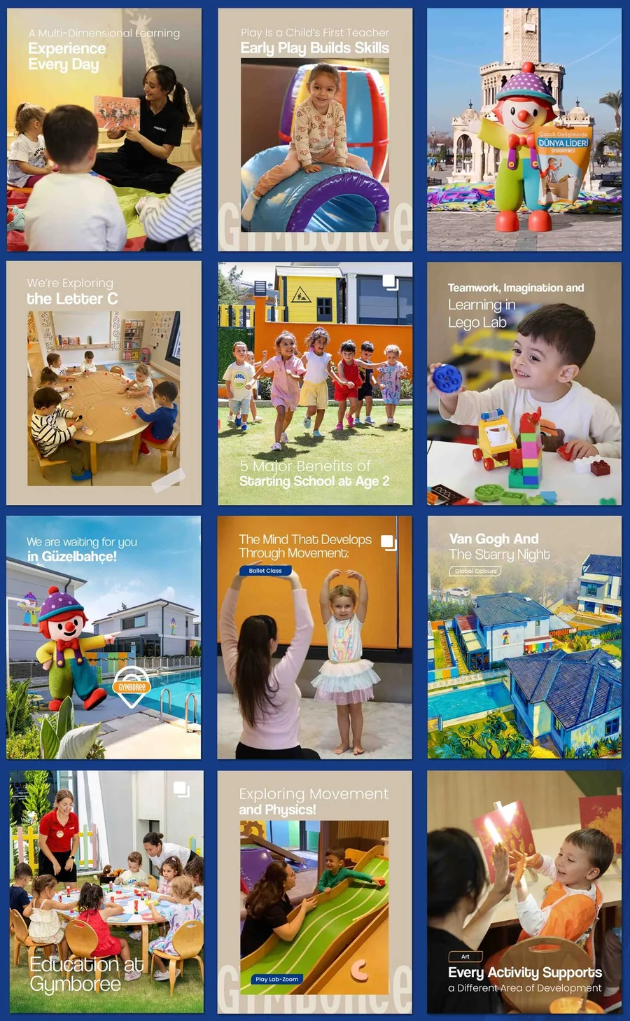 Gymboree aylık feed planı
