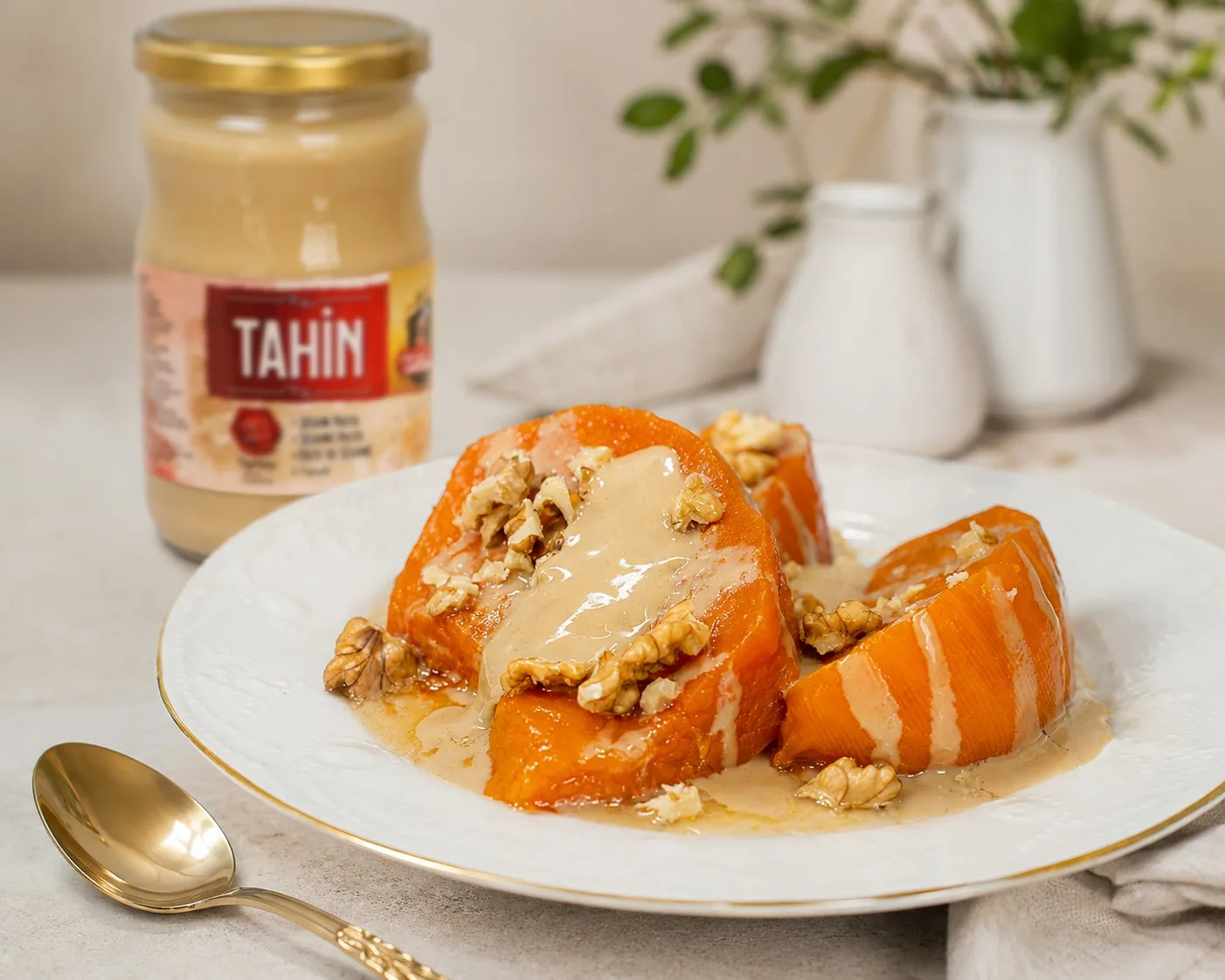Kabak tatlısı ve tahin